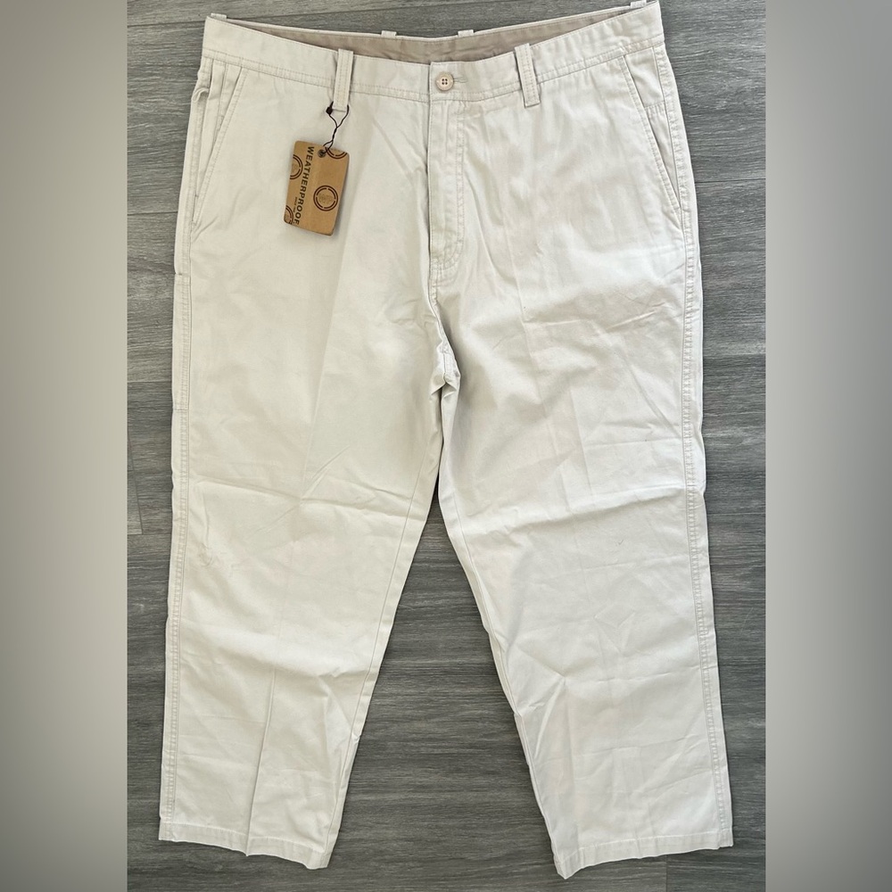 NWT WP Weatherproof Pants Men’s Sz 38” X 30” Khaki Straight Work Wear